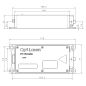 1.5W 405nm Fiber Coupled Laser Diode Module Technical Drawing
