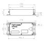 1.4W 405nm Free Space Laser Diode Module Technical Drawing