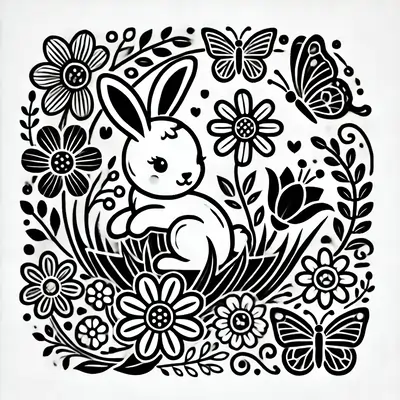 Kevätjänis 2 -kuvitus