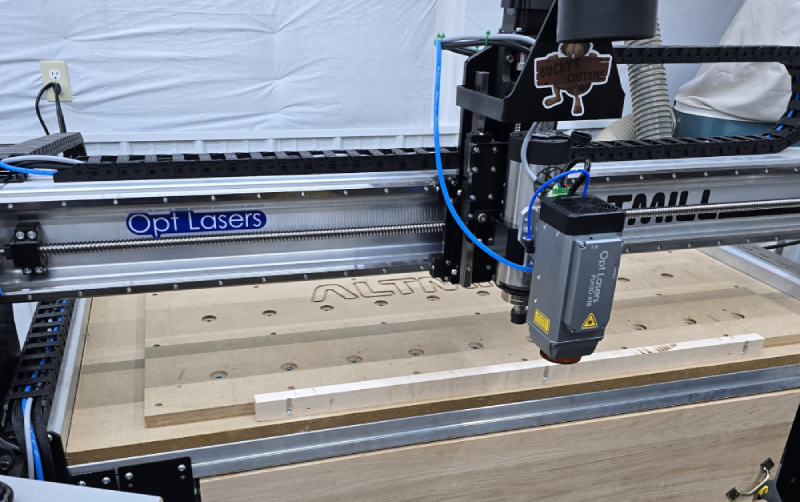AltMill CNC Router with XT8 Laser 45W from Opt Lasers AltMill CNC Router with XT8 Laser