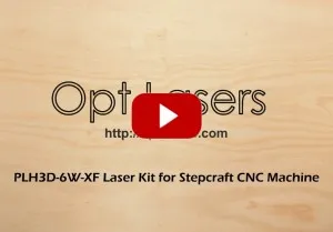 Opt Lasers PLH3D-6W-XF Laser Head Used as a Stepcraft Laser