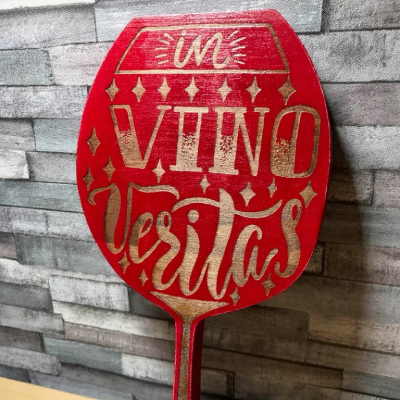 Engraved Wall Sign for Wine Enthusiast