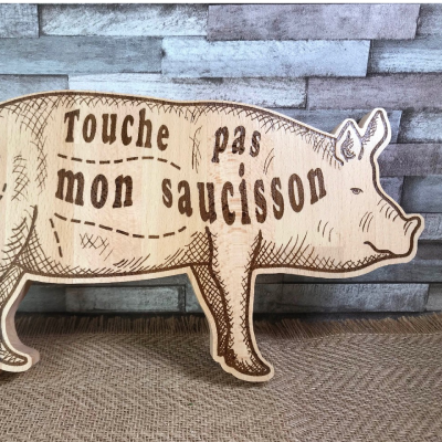 Laser Engraved Meat and Cheese Board