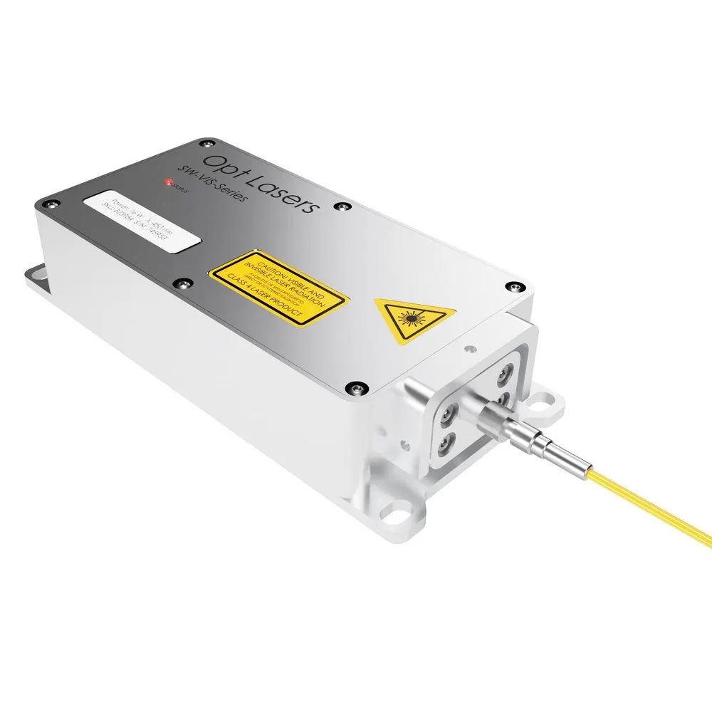 Opt Lasers fiber coupled 525 nm 2.5 W.
