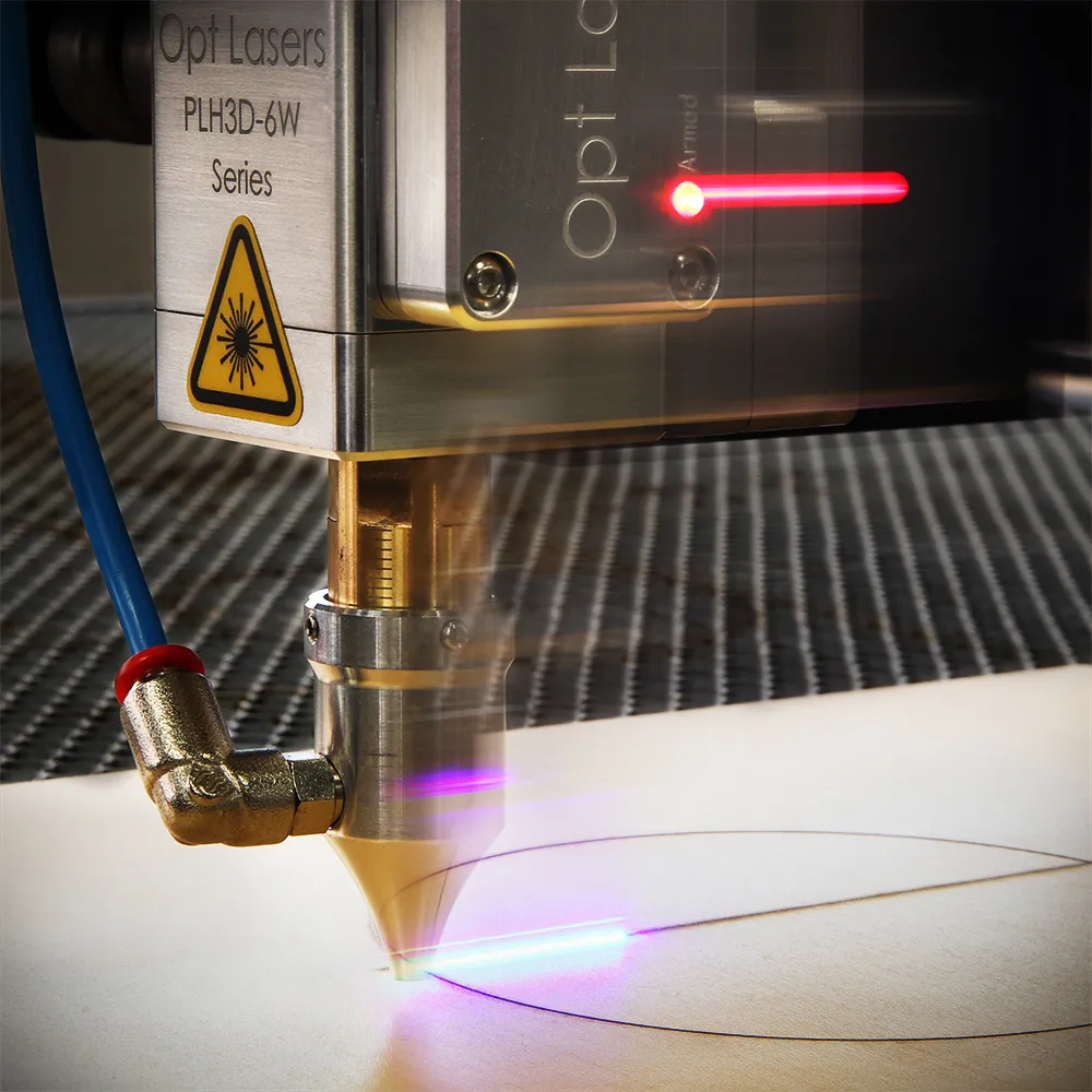Rapid Laser Cutting with High-Pressure Air-Assist Nozzle