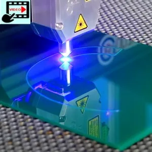 PLH3D-15W Cutting Green Plexiglass (PMMA)
