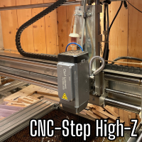 XT8 laser head mounted on CNC-Step CNC machine