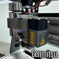 XF+ laser head mounted on Genmitsu CNC machine