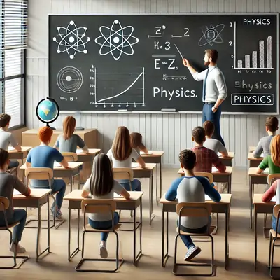 Estudantes utilizando kits de laser para educação