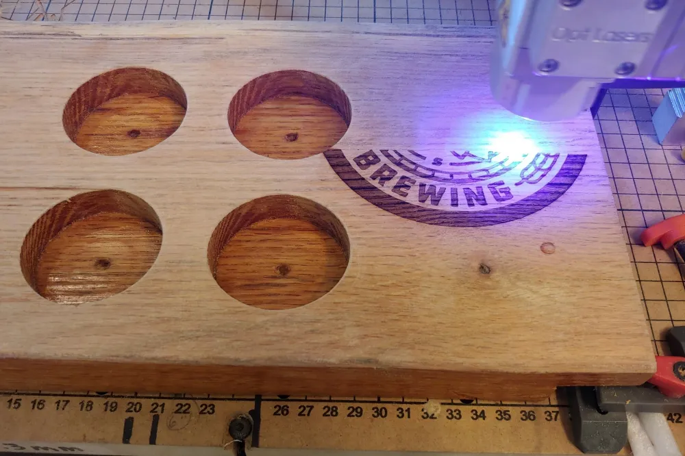 laser engraving with X-Carve machine